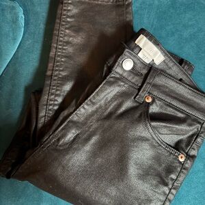 H&M Shiny Black Women Jeans